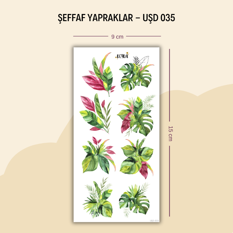 UŞD-035 Yapraklar Sticker