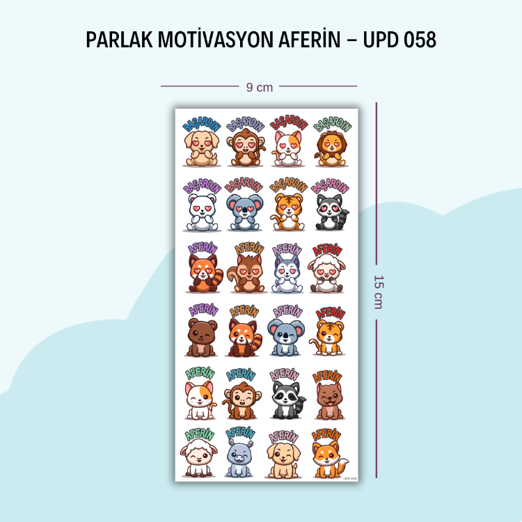 UPD-058 Aferin Motivasyon Sticker