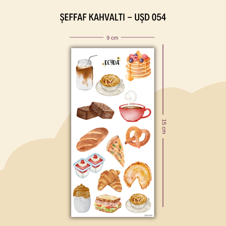 UŞD-054 Kahvaltı Sticker