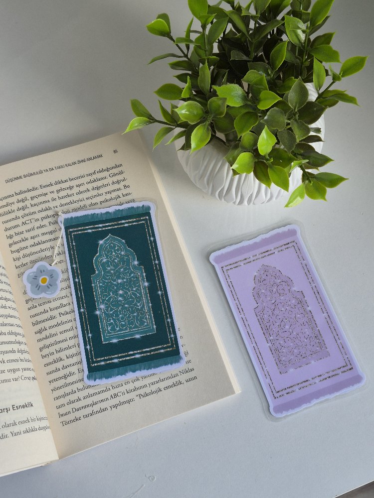 Seccade Tasarımlı 2 Adet Kitap Ayracı