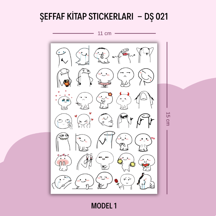 DŞ-021 Kitap Stickerları