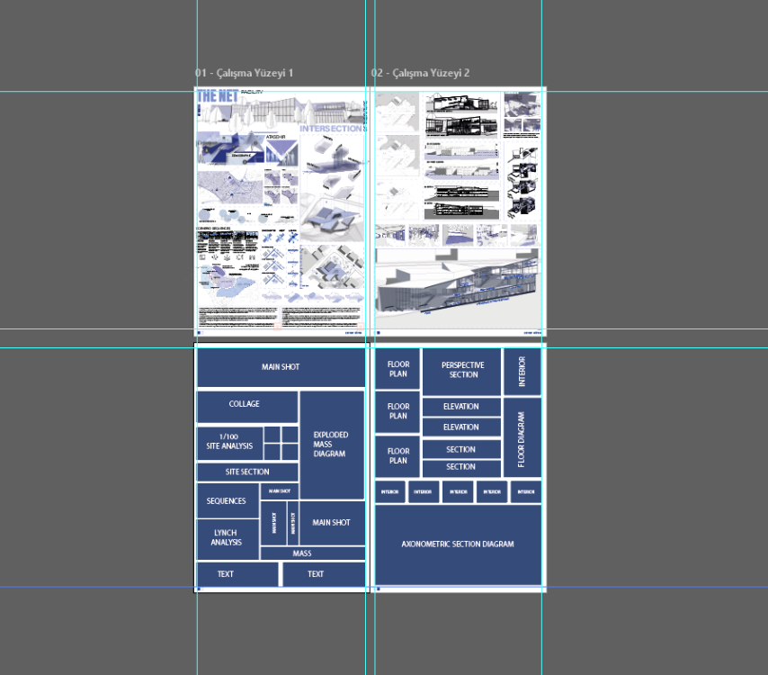 Profesyonel Mimari Pafta Şablonu A1 | Adobe Illustrator