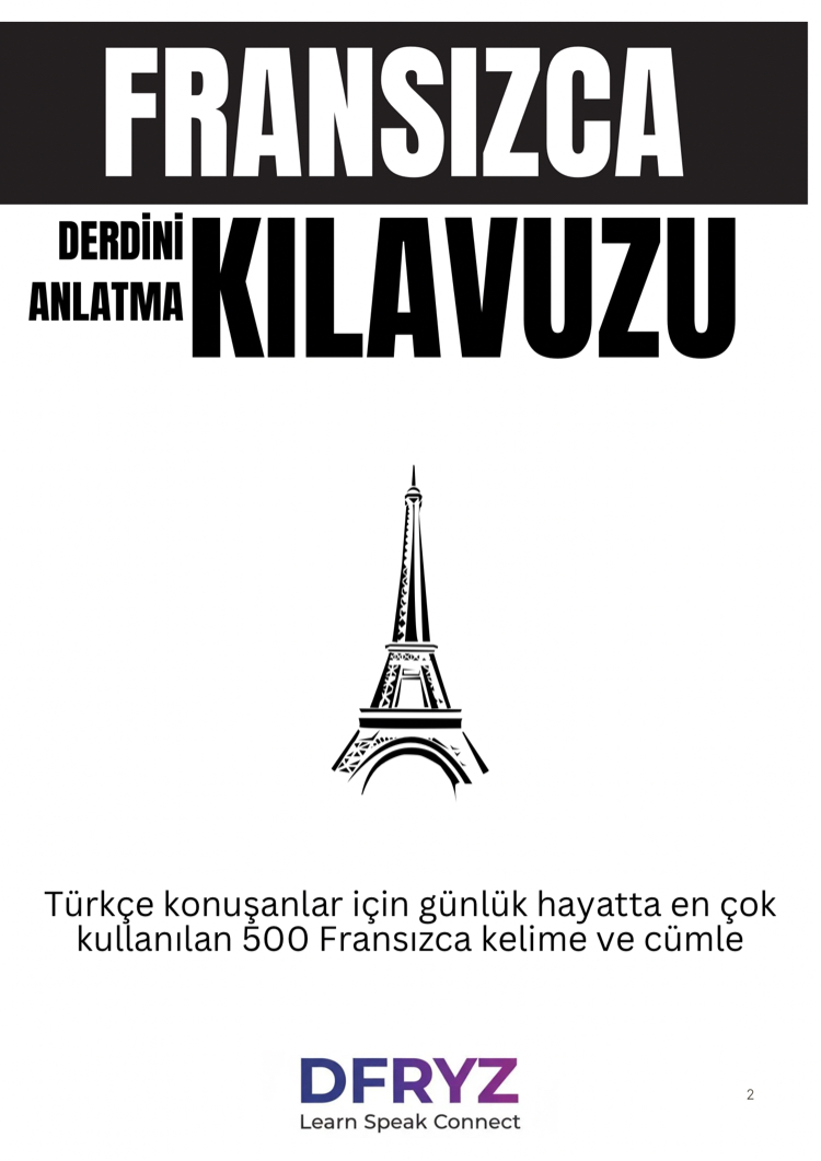 FRANSIZCA DERDİNİ ANLATMA KILAVUZU-DFRYZ