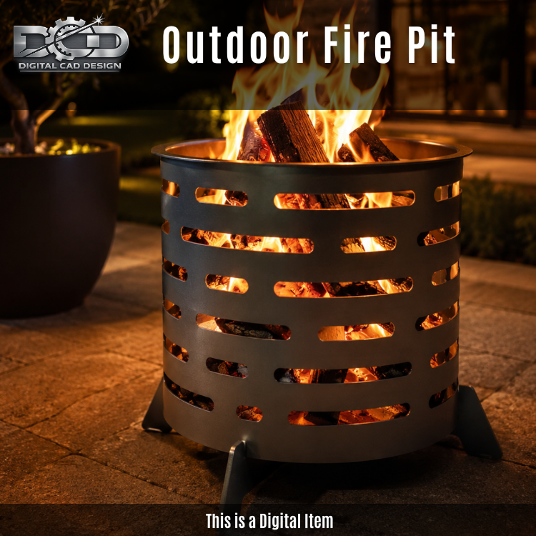 Outdoor Fire Pit, Dxf File For Laser Cutting, Fire Pit Dxf Files