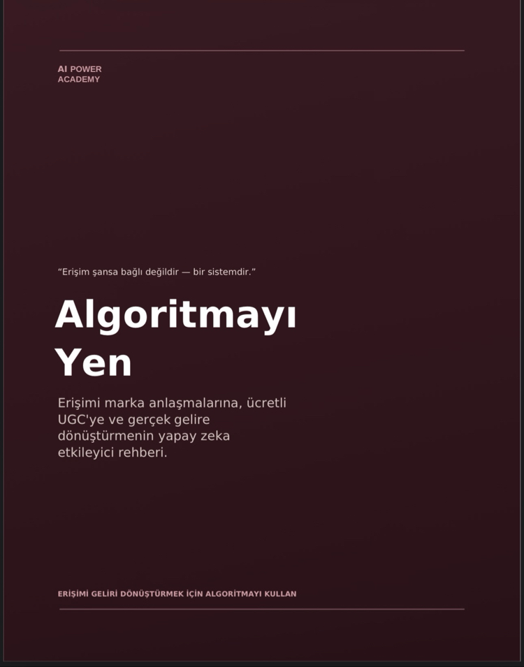 Yapay Zeka ile Algoritmayı Yen