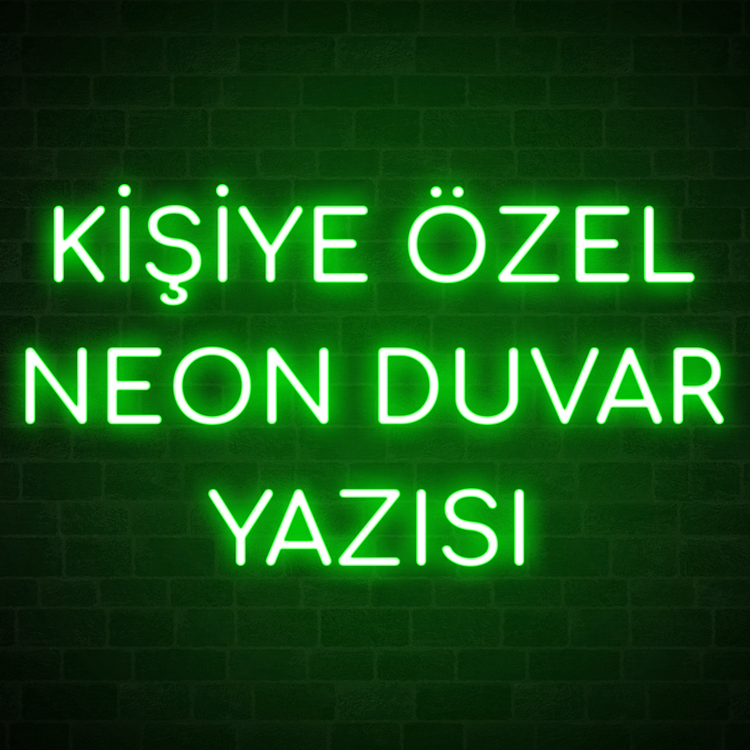 Kişiye Özel Neon Duvar Yazısı
