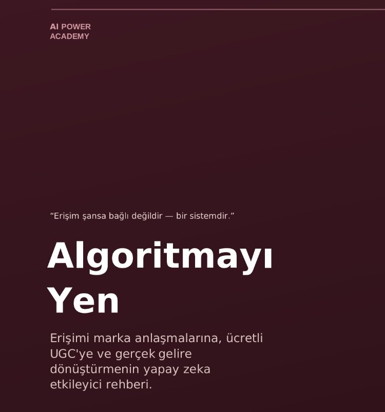 Algoritma ve Yapay Zeka Rehberi 