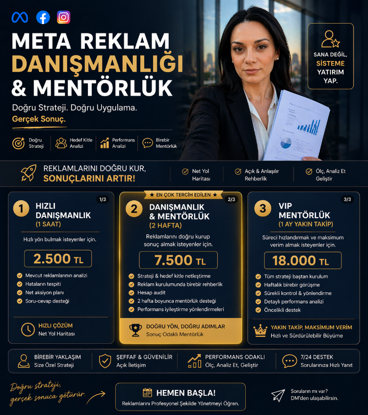 Meta Reklam Danışmanlığı & Mentörlük