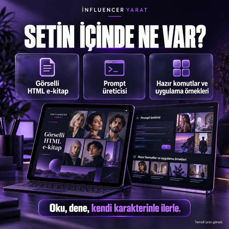 İnfluencer Yarat — AI Karakter ve İçerik Üretimi Eğitimi