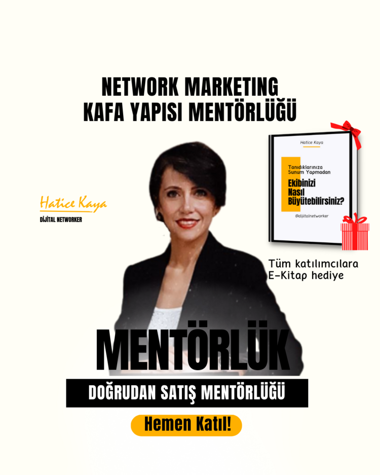 Network Marketing Kafa Yapısı Mentörlüğü ve Hediye E-Kitap