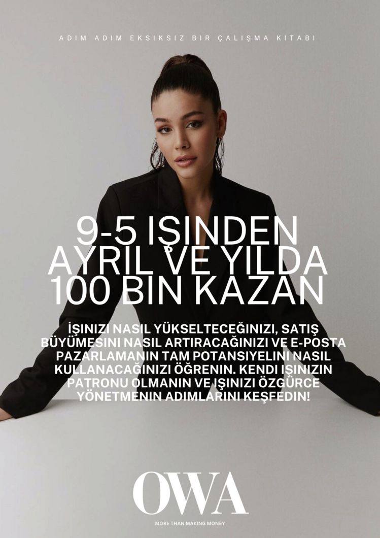 9-5 işinden ayrıl ve yılda 100 bin kazan