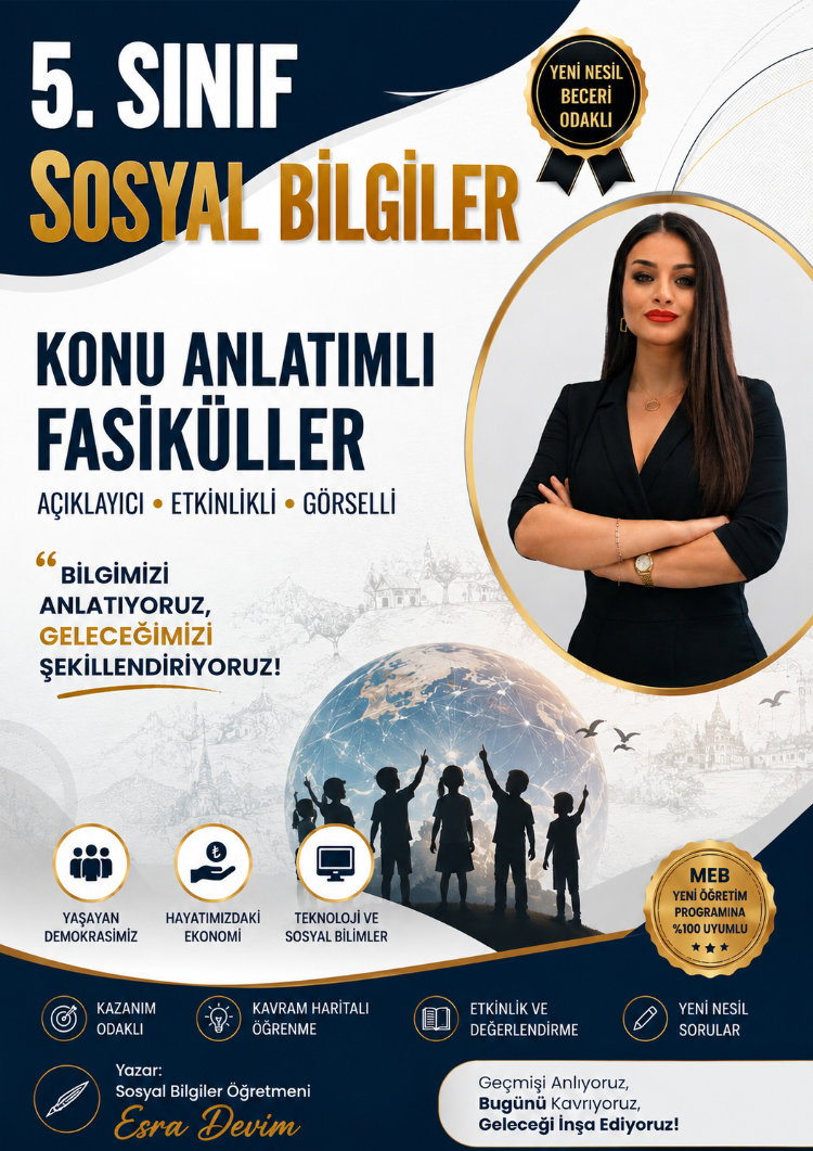 Esra Hoca Akademi Dijital Kütüphanesi | 5. Sınıf Sosyal Bilgiler