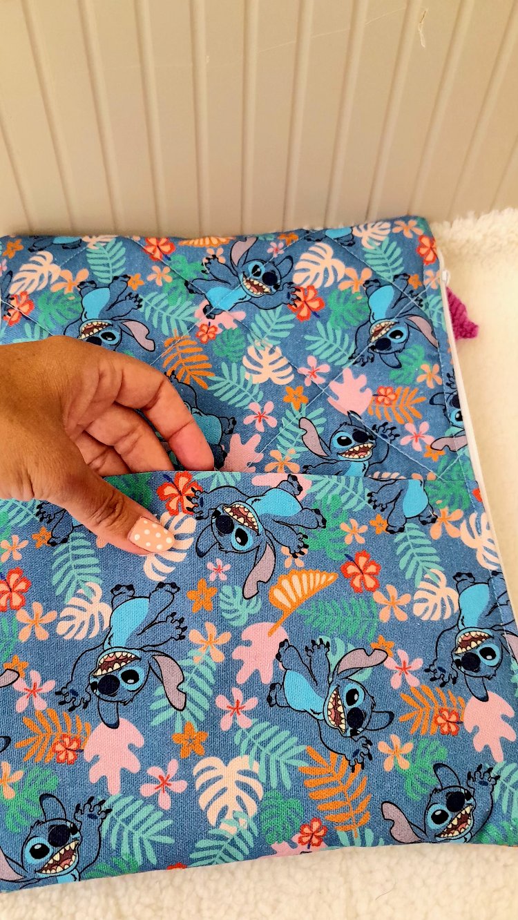 Stitch desenli tablet kılıfı