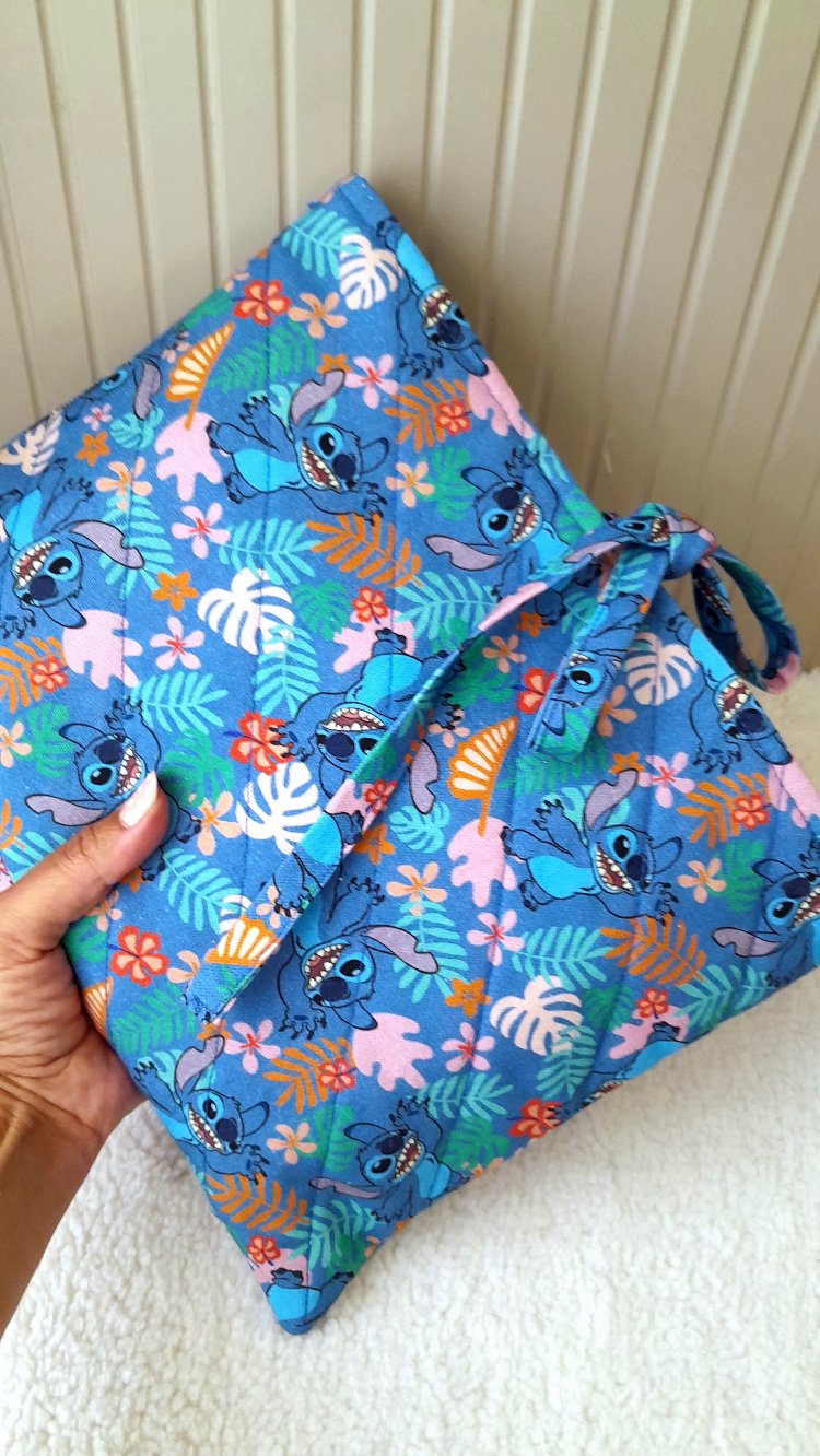 Stitch desenli tablet kılıfı