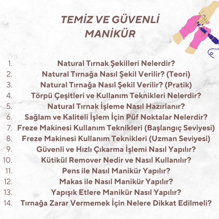 Macro Manikür & Kalıcı Oje Paket Eğitimi