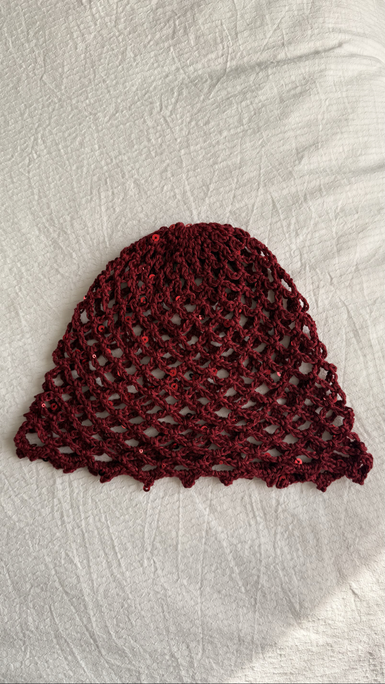 Pullu kafa aksesuarı (Bordo)