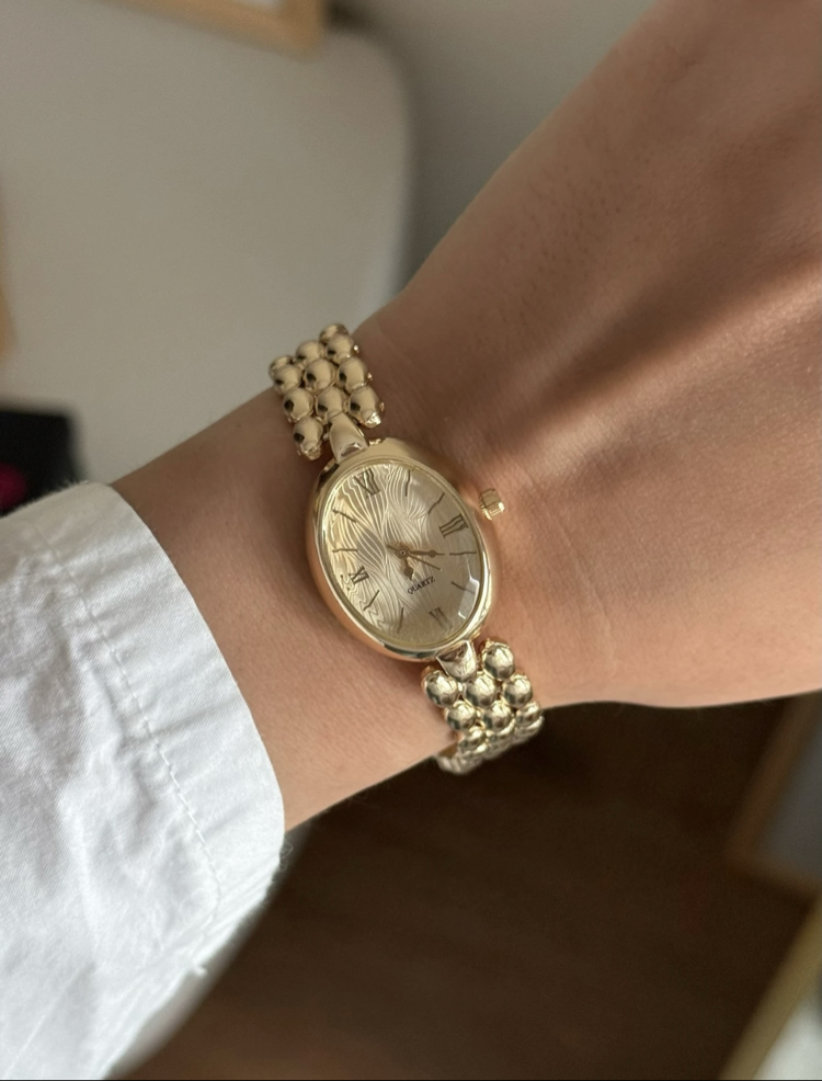 Aria vintage model kol saati (gold kadran)
