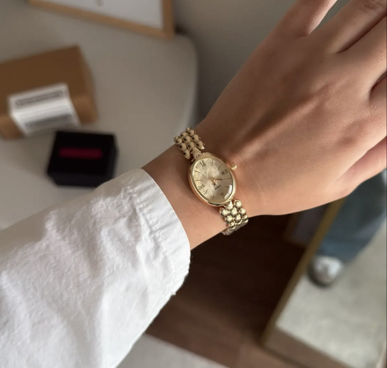 Aria vintage model kol saati (gold kadran)