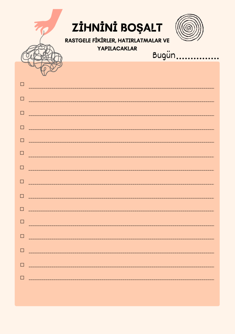 ADHD Dostu Haftalık Dijital Planner (PDF)