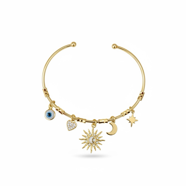 Güneş charm kelepçe