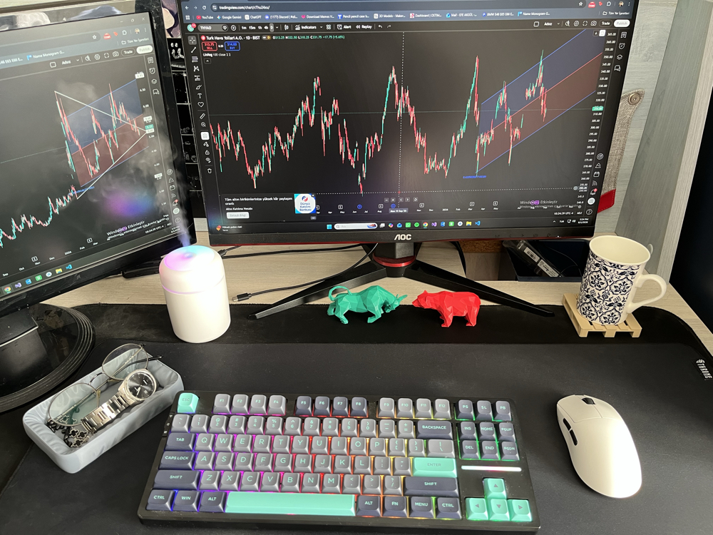 Boğa & Ayı Borsa Masa Dekoru