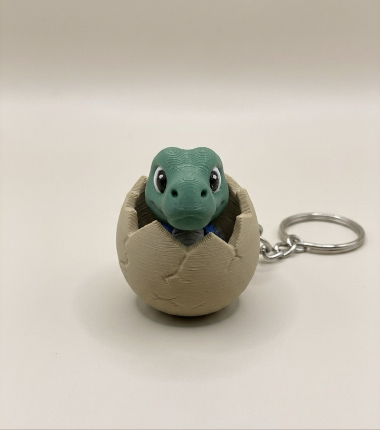 Clicker'lı Dinozor Anahtarlık