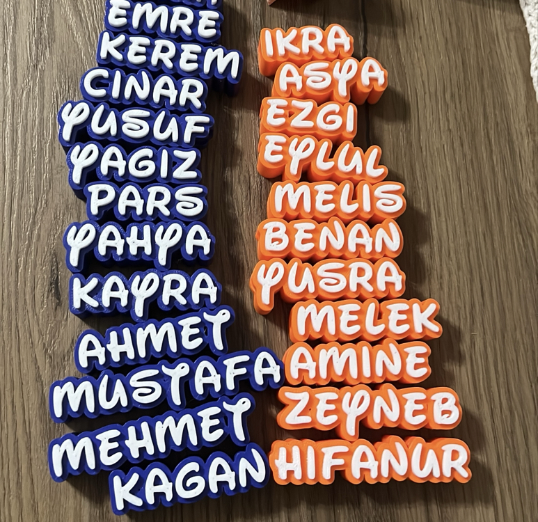 İsimli Kalem Süsü