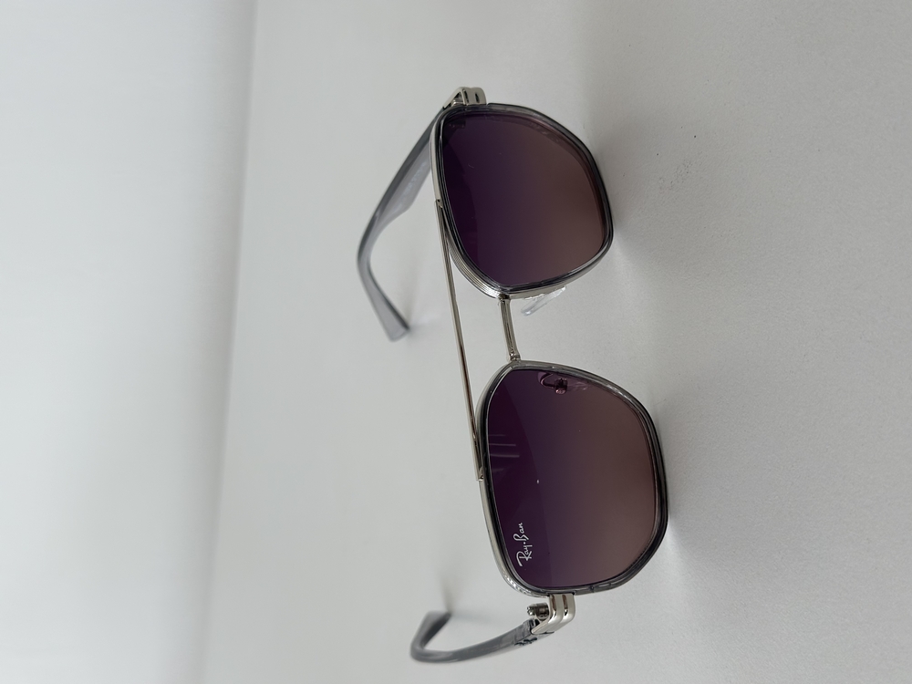 RB üstü çıtalı Bordo cam silver FÜME GÖZLÜK RB1234