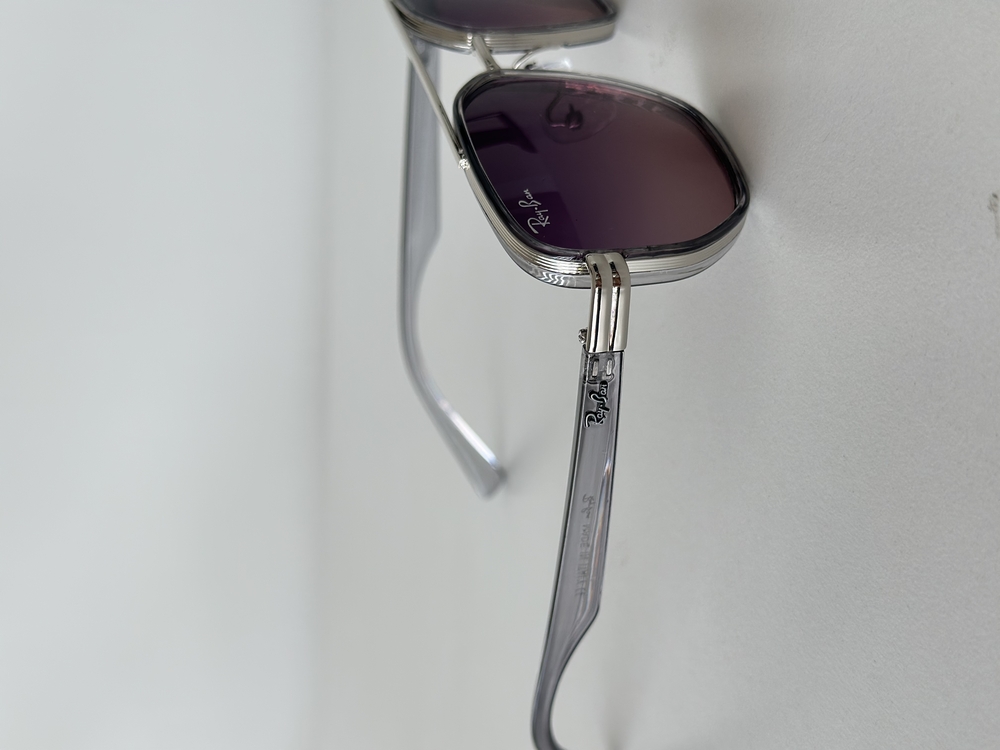 RB üstü çıtalı Bordo cam silver FÜME GÖZLÜK RB1234