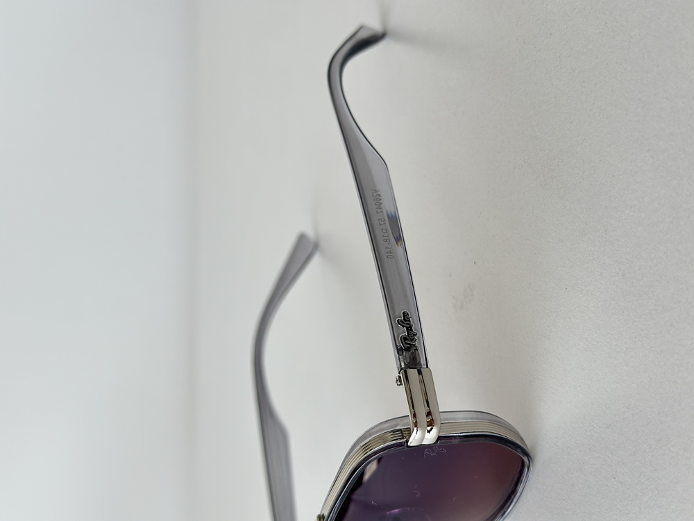 RB üstü çıtalı Bordo cam silver FÜME GÖZLÜK RB1234
