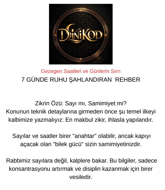 7 günde Ruhunu şahlandır ! - Gezegen Saatleri ve Günlerin Sırrı -