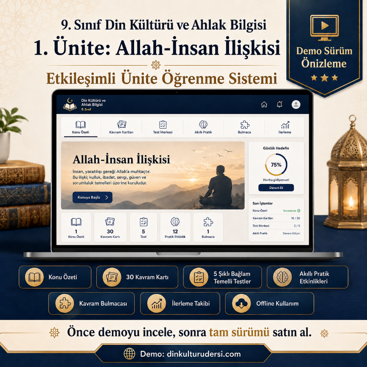9. SINIF 1. ÜNİTE -ETKİLEŞİMLİ ÖĞRENME