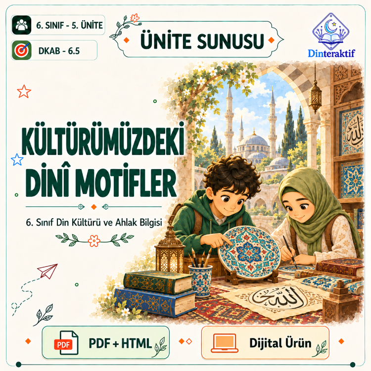 6. Sınıf 5. Ünite: Kültürümüzdeki Dinî Motifler/Huma-n