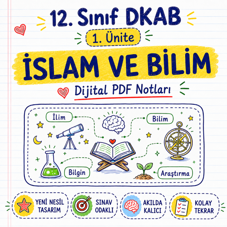 12. Sınıf DKAB 1. Ünite - İslam ve Bilim