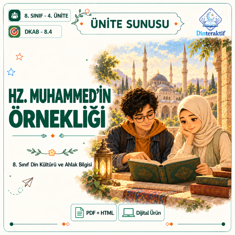 8. Sınıf 4. Ünite: Hz. Muhammed’in Örnekliği /Huma-n