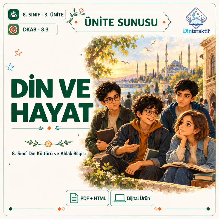 8. Sınıf 3. Ünite: Din ve Hayat/Huma-n