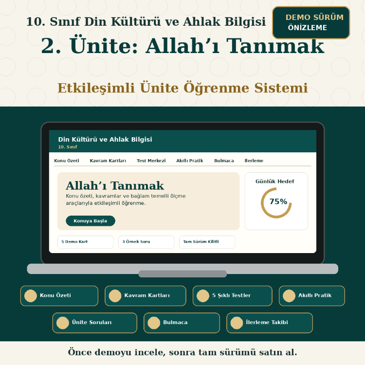 10. SINIF 2. ÜNİTE -ETKİLEŞİMLİ ÖĞRENME SİSTEMİ