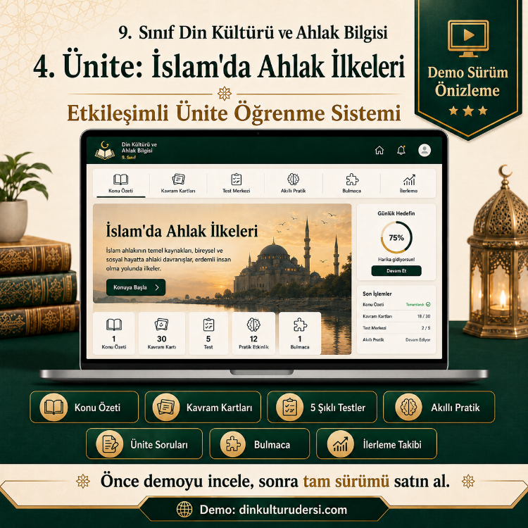 9. SINIF 4. ÜNİTE -ETKİLEŞİMLİ ÖĞRENME