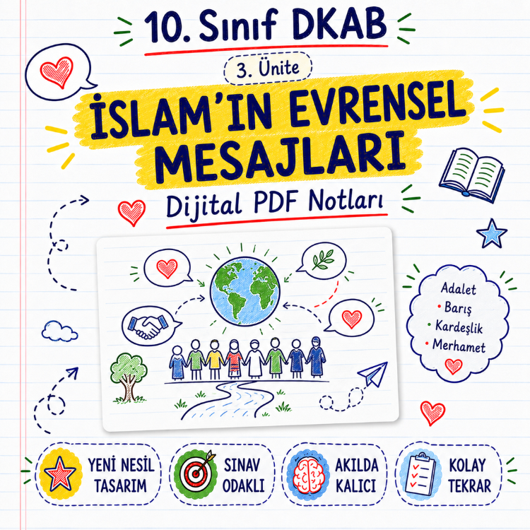 10. Sınıf DKAB 3. Ünite - İslam’ın Evrensel Mesajları