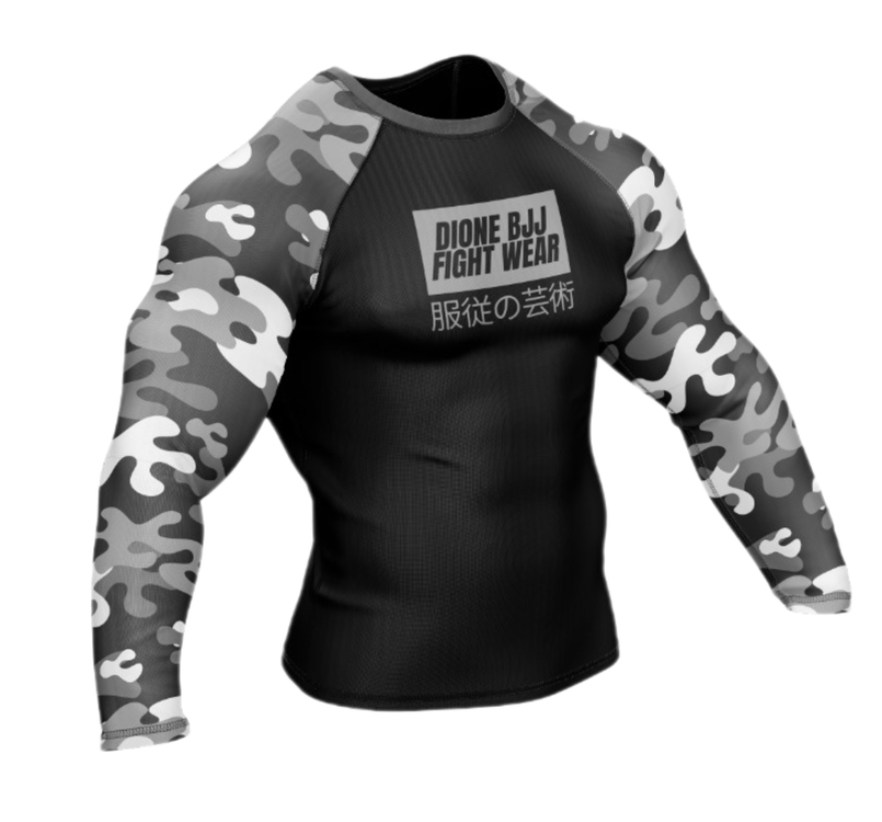 Dione BJJ “Pes ettirme sanatı” RASHGUARD