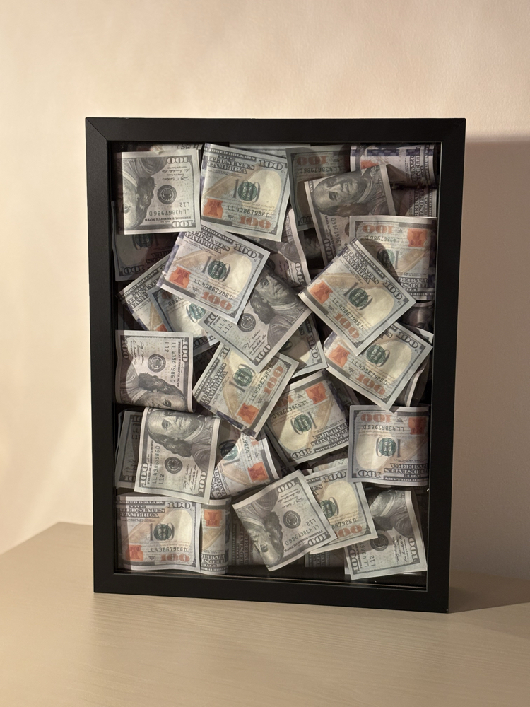 Cash Empire 3D tasarım çerçeve - 30x40 cm