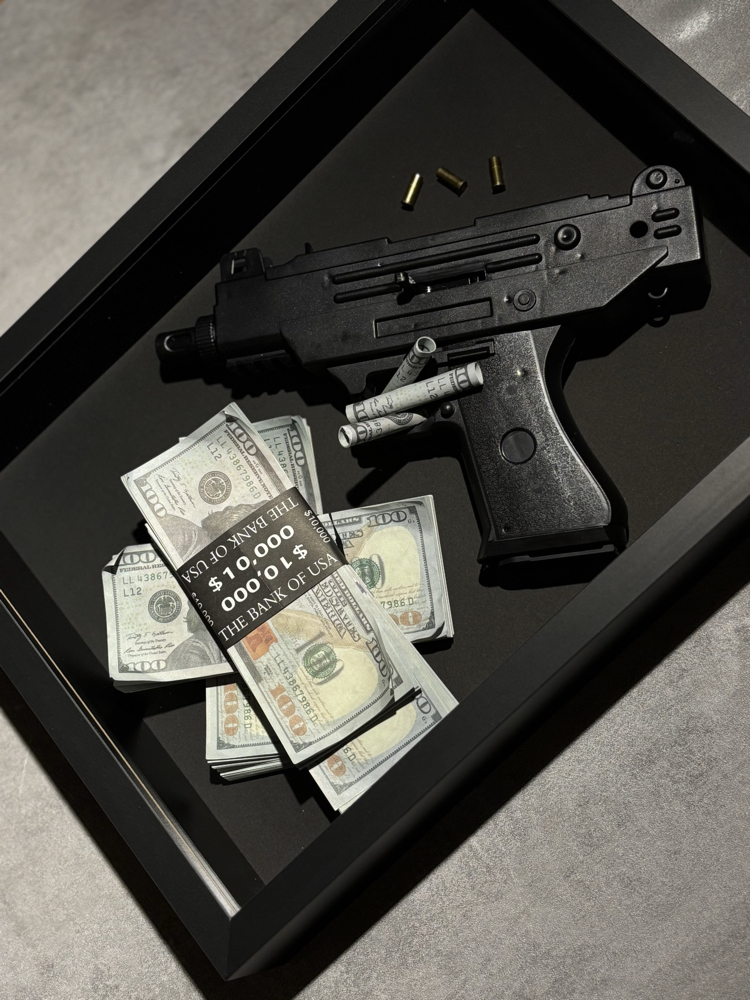 Money & Power 3D çerçeve - 30x40 cm