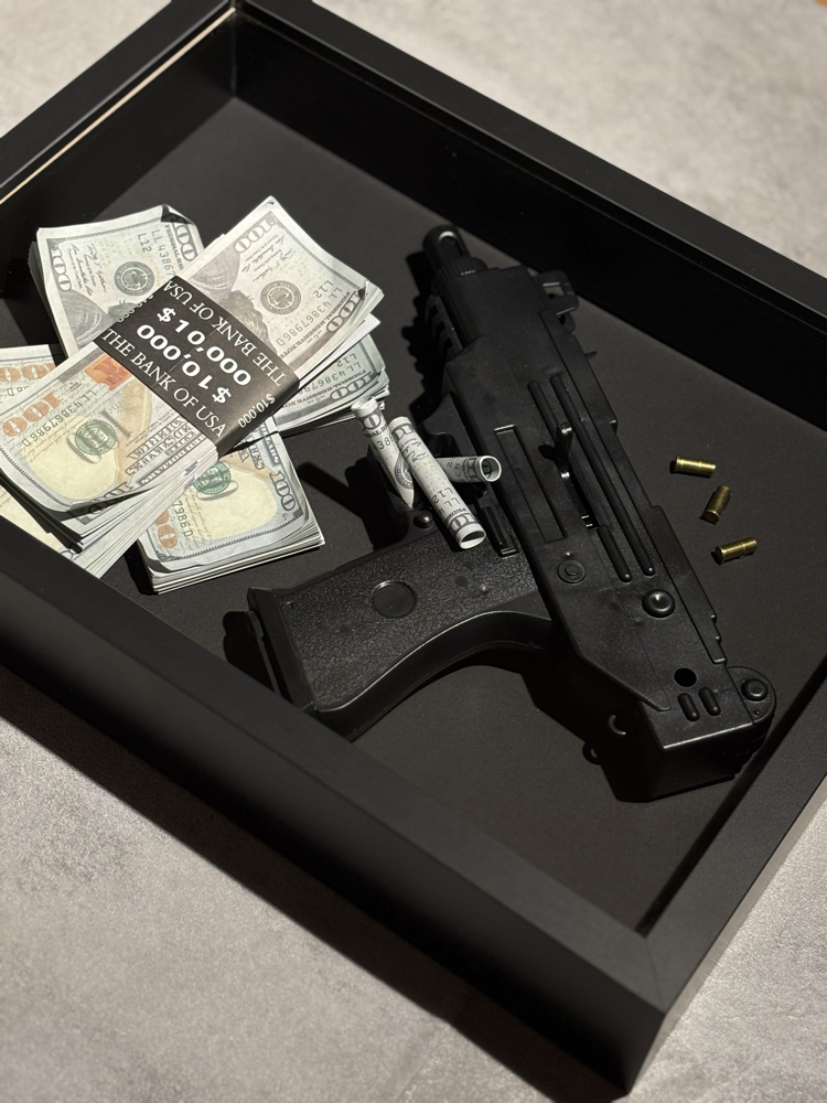 Money & Power 3D çerçeve - 30x40 cm