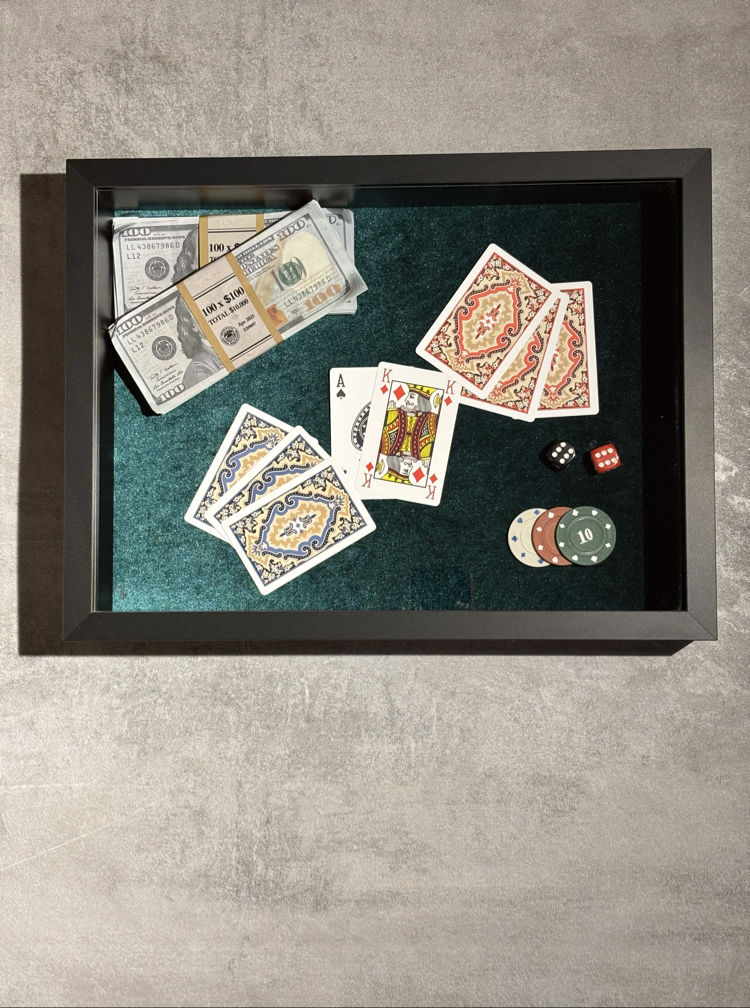 High Stakes 3D Tasarım Çerçeve 30x40 cm