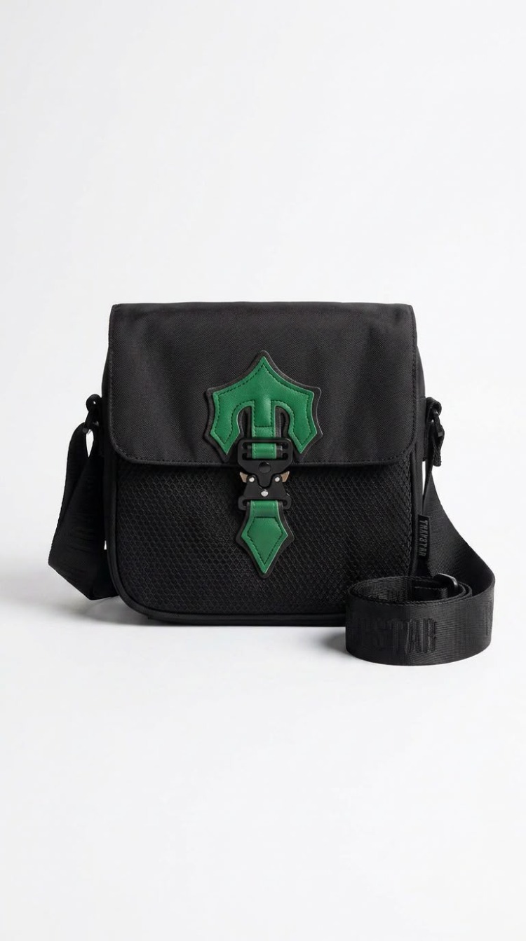 Trapstar Siyah-Yeşil Irongate Bag
