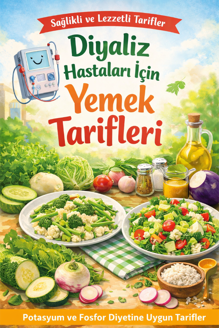 “Potasyum ve Fosfor Diyetine Uygun Diyaliz Tarifleri (E-Kitap)”