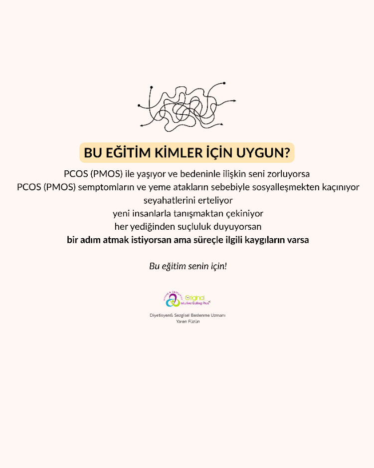 PMOS: Nedir, Nasıl Yönetilir?, Yönetimine Yardımcı Besin Öğeleri Mini Eğitim