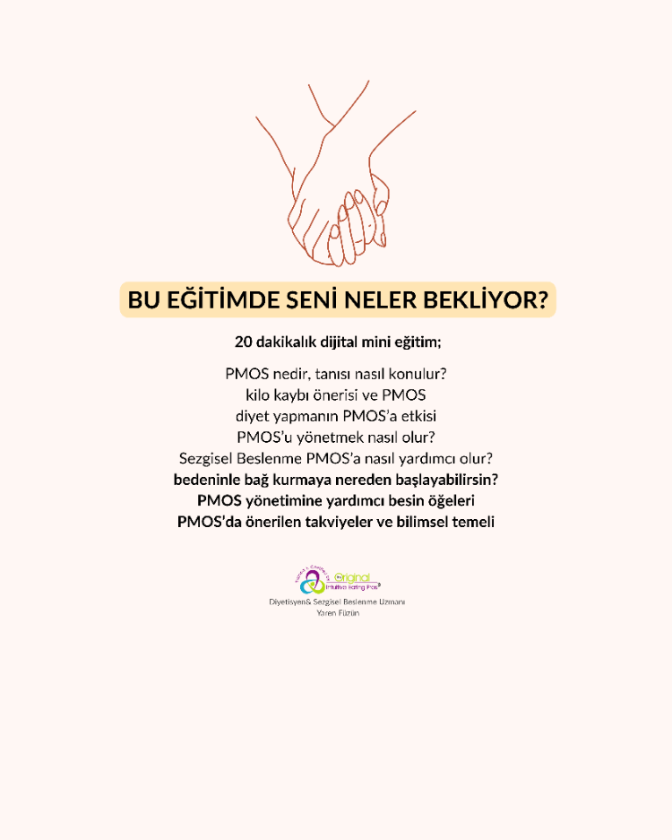 PMOS: Nedir, Nasıl Yönetilir?, Yönetimine Yardımcı Besin Öğeleri Mini Eğitim