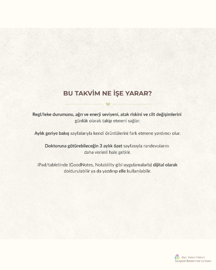 Döngü Takvimi — PMOS ile Farkındalık ve Öz-Şefkat Günlüğü