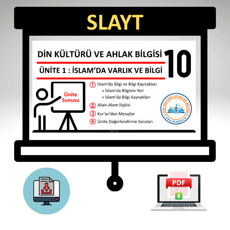 10.Sınıf 1.Ünite / İslam'da Varlık ve Bilgi Ünite Slaytı
